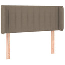 vidaXL tópszínű szövet LED-es fejtámla 93 x 16 x 78/88 cm