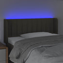 vidaXL tópszínű szövet LED-es fejtámla 93 x 16 x 78/88 cm