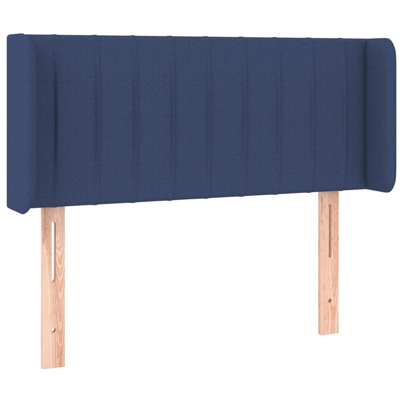 vidaXL kék szövet LED-es fejtámla 93 x 16 x 78/88 cm