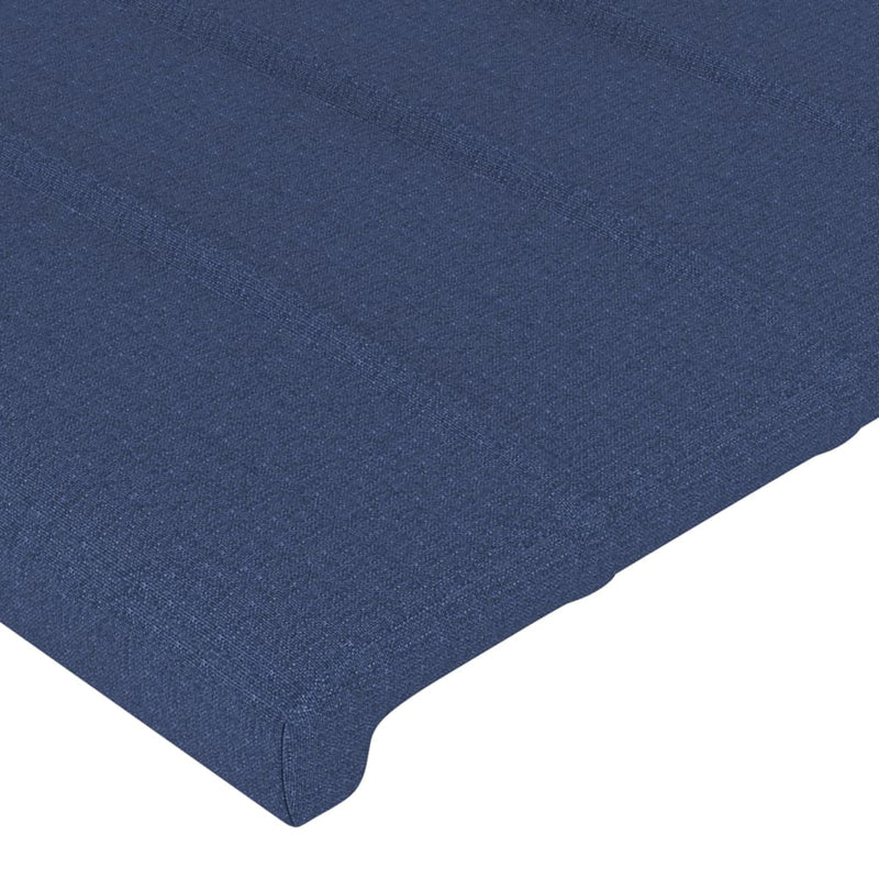 vidaXL kék szövet LED-es fejtámla 93 x 16 x 78/88 cm
