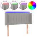vidaXL világosszürke szövet LED-es fejtámla 103 x 16 x 78/88 cm
