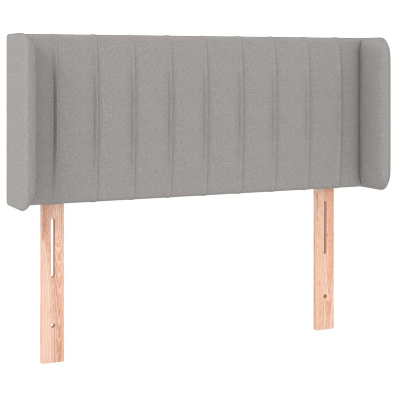 vidaXL világosszürke szövet LED-es fejtámla 103 x 16 x 78/88 cm