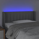 vidaXL világosszürke szövet LED-es fejtámla 103 x 16 x 78/88 cm