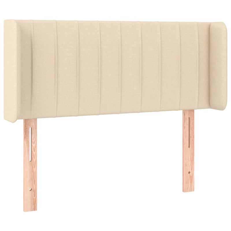 vidaXL krémszínű szövet LED-es fejtámla 103 x 16 x 78/88 cm