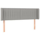 vidaXL világosszürke szövet LED-es fejtámla 147 x 16 x 78/88 cm