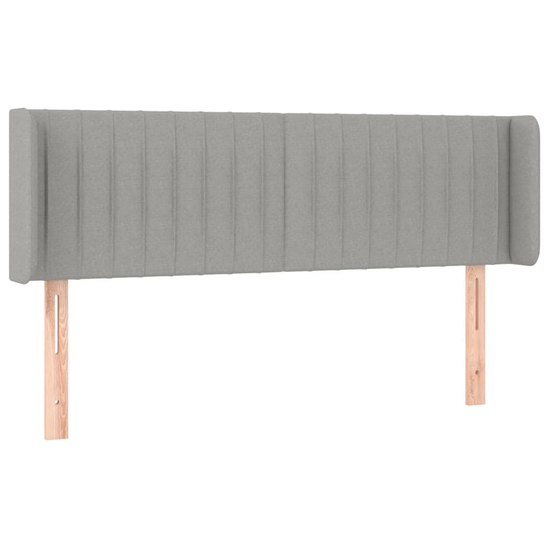 vidaXL világosszürke szövet LED-es fejtámla 147 x 16 x 78/88 cm