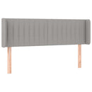 vidaXL világosszürke szövet LED-es fejtámla 147 x 16 x 78/88 cm