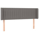 vidaXL sötétszürke szövet LED-es fejtámla 147 x 16 x 78/88 cm