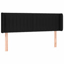 vidaXL fekete szövet LED-es fejtámla 147 x 16 x 78/88 cm