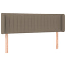 vidaXL tópszínű szövet LED-es fejtámla 147 x 16 x 78/88 cm