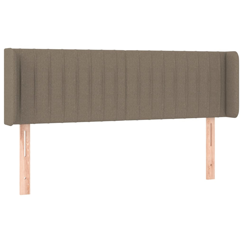 vidaXL tópszínű szövet LED-es fejtámla 147 x 16 x 78/88 cm