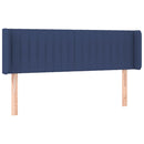 vidaXL kék szövet LED-es fejtámla 147 x 16 x 78/88 cm