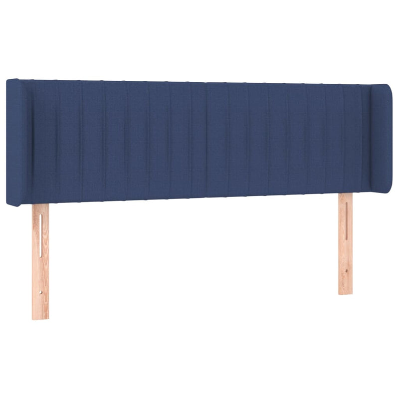 vidaXL kék szövet LED-es fejtámla 147 x 16 x 78/88 cm