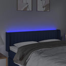 vidaXL kék szövet LED-es fejtámla 147 x 16 x 78/88 cm