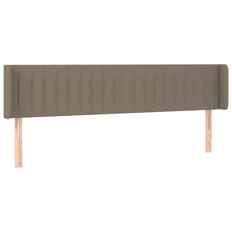 vidaXL tópszínű szövet LED-es fejtámla 163 x 16 x 78/88 cm