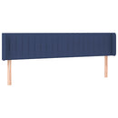 vidaXL kék szövet LED-es fejtámla 163 x 16 x 78/88 cm