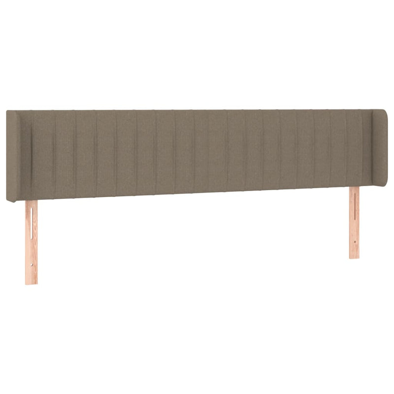 vidaXL tópszínű szövet LED-es fejtámla 183 x 16 x 78/88 cm