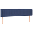 vidaXL kék szövet LED-es fejtámla 183 x 16 x 78/88 cm