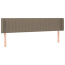 vidaXL tópszínű szövet LED-es fejtámla 203 x 16 x 78/88 cm