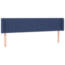 vidaXL kék szövet LED-es fejtámla 203 x 16 x 78/88 cm