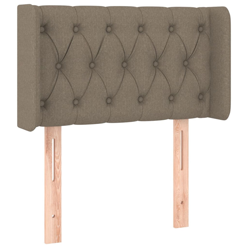 vidaXL tópszínű szövet LED-es fejtámla 83 x 16 x 78/88 cm