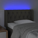 vidaXL tópszínű szövet LED-es fejtámla 83 x 16 x 78/88 cm