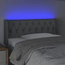 vidaXL világosszürke szövet LED-es fejtámla 93 x 16 x 78/88 cm