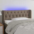 vidaXL tópszínű szövet LED-es fejtámla 93 x 16 x 78/88 cm