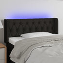 vidaXL fekete szövet LED-es fejtámla 103 x 16 x 78/88 cm