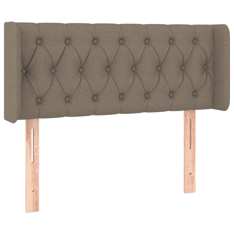 vidaXL tópszínű szövet LED-es fejtámla 103 x 16 x 78/88 cm