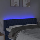 vidaXL kék szövet LED-es fejtámla 147 x 16 x 78/88 cm