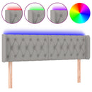 vidaXL világosszürke szövet LED-es fejtámla 163 x 16 x 78/88 cm