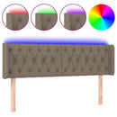 vidaXL tópszínű szövet LED-es fejtámla 163 x 16 x 78/88 cm