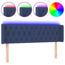 vidaXL kék szövet LED-es fejtámla 163 x 16 x 78/88 cm