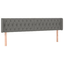 vidaXL sötétszürke szövet LED-es fejtámla 183 x 16 x 78/88 cm