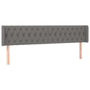 vidaXL sötétszürke szövet LED-es fejtámla 183 x 16 x 78/88 cm