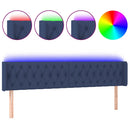 vidaXL kék szövet LED-es fejtámla 183 x 16 x 78/88 cm