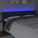 vidaXL kék szövet LED-es fejtámla 183 x 16 x 78/88 cm