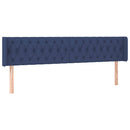 vidaXL kék szövet LED-es fejtámla 203 x 16 x 78/88 cm