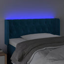 vidaXL sötétkék bársony LED-es fejtámla 93 x 16 x 78/88 cm