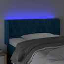vidaXL sötétkék bársony LED-es fejtámla 103 x 16 x 78/88 cm