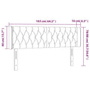 vidaXL világosszürke bársony LED-es fejtámla 163 x 16 x 78/88 cm
