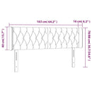 vidaXL fekete bársony LED-es fejtámla 163 x 16 x 78/88 cm
