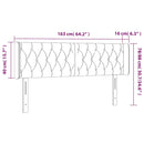 vidaXL sötétzöld bársony LED-es fejtámla 163 x 16 x 78/88 cm