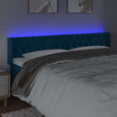 vidaXL sötétkék bársony LED-es fejtámla 183 x 16 x 78/88 cm