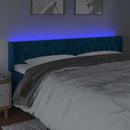 vidaXL sötétkék bársony LED-es fejtámla 203 x 16 x 78/88 cm