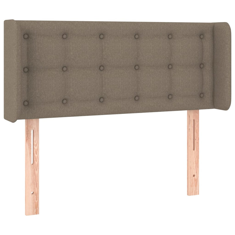 vidaXL tópszínű szövet LED-es fejtámla 83 x 16 x 78/88 cm