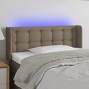 vidaXL tópszínű szövet LED-es fejtámla 83 x 16 x 78/88 cm
