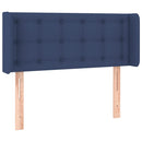 vidaXL kék szövet LED-es fejtámla 83 x 16 x 78/88 cm