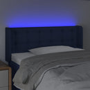 vidaXL kék szövet LED-es fejtámla 83 x 16 x 78/88 cm